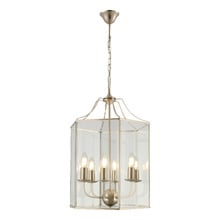 Satin Chrome Arcadia 6 Light Pendant